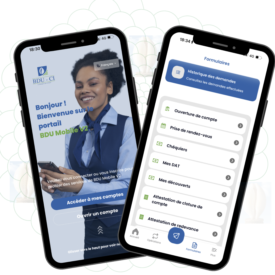 Application mobile BDU Mobile Banque Côte d'Ivoire